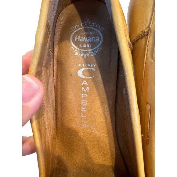 Jeffrey Campbell Leather Loafer Wedge Slip Ons Size 7.5‎ - Picture 4 of 7